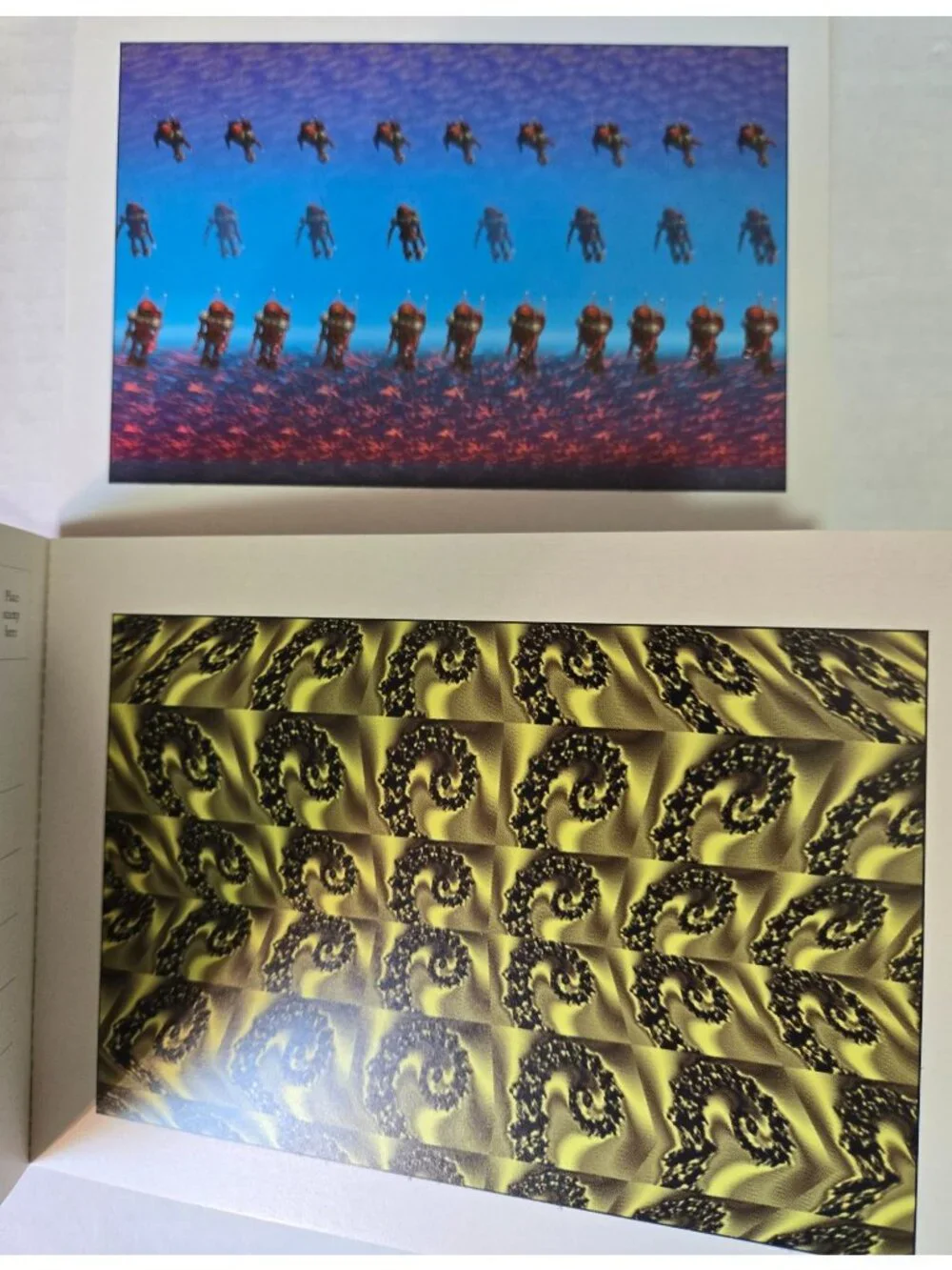 3D Magic (24) Postcards with Full Colored Post Cards